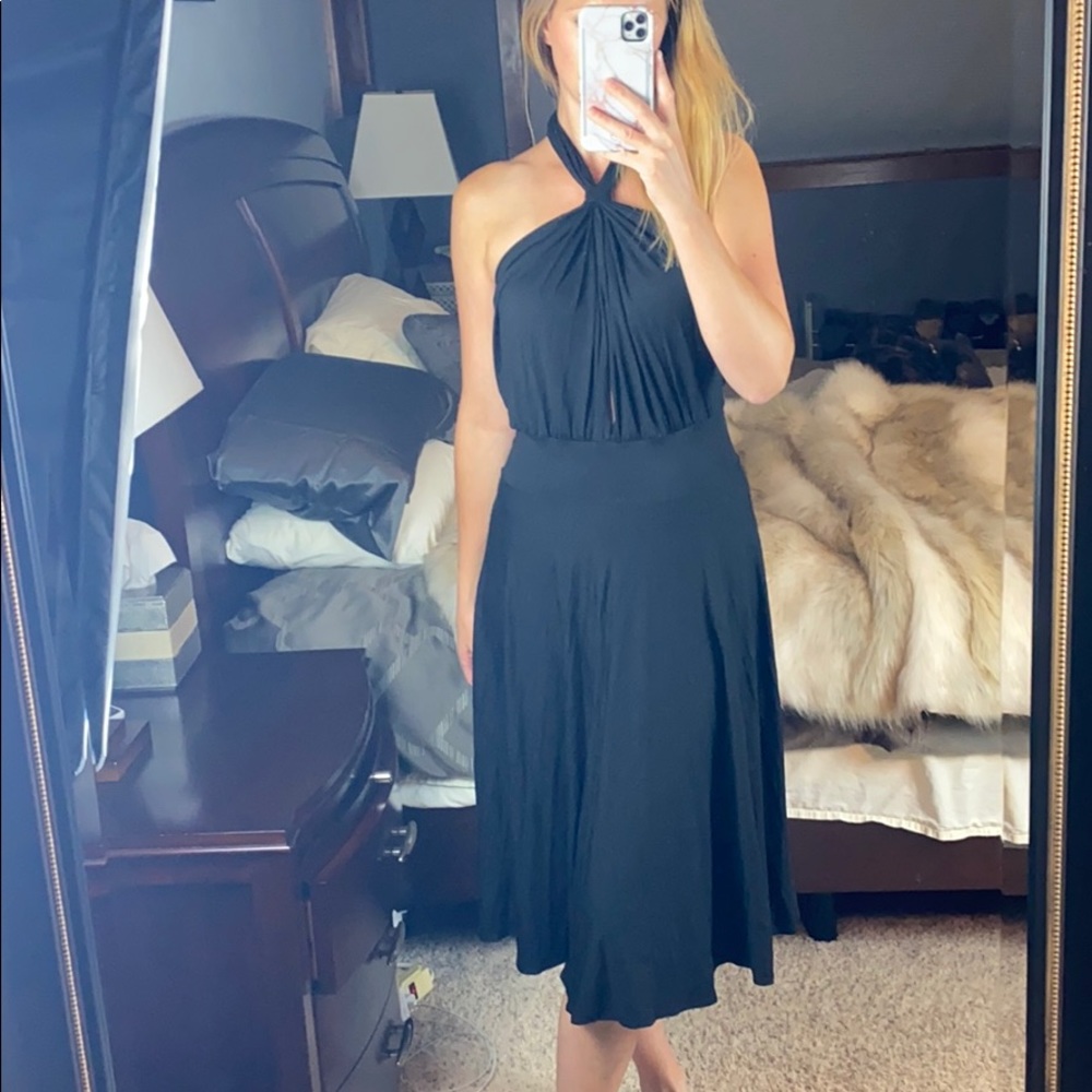 Mason Halter-neck Midi Length Dress, Large